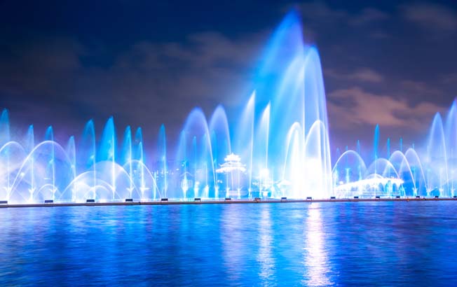 噴泉水景